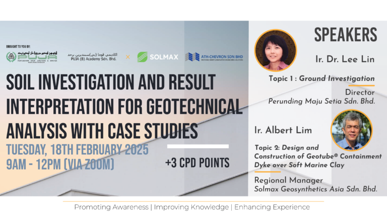 [UPCOMING] PASB Webinar: Soil Investigation and Result Interpretation for Geotechnical Analysis with Case Studies